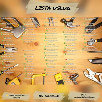 Złota Rączka, Usługi naprawcze, Naprawa usterek